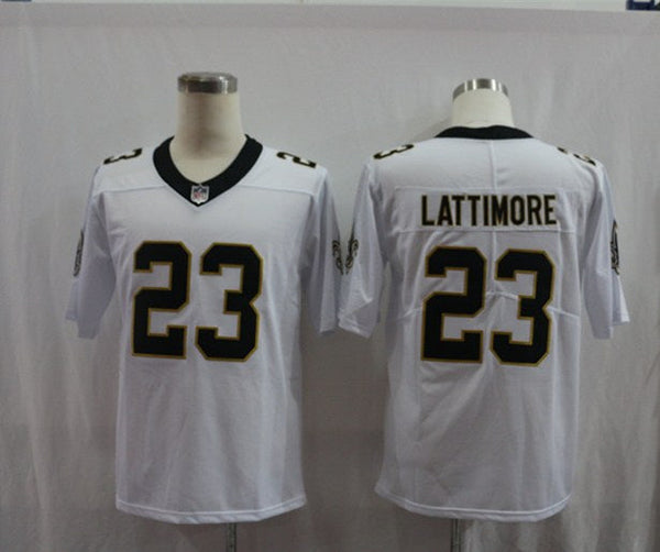 Men's New Orleans Saints Marshon Lattimore #23 White Game Jersey