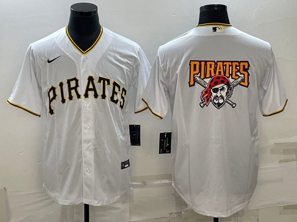 Men's Pittsburgh Pirates White Home Replica Team Jersey