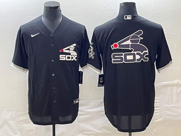 Men's Chicago White Sox Black Replica Player Jersey