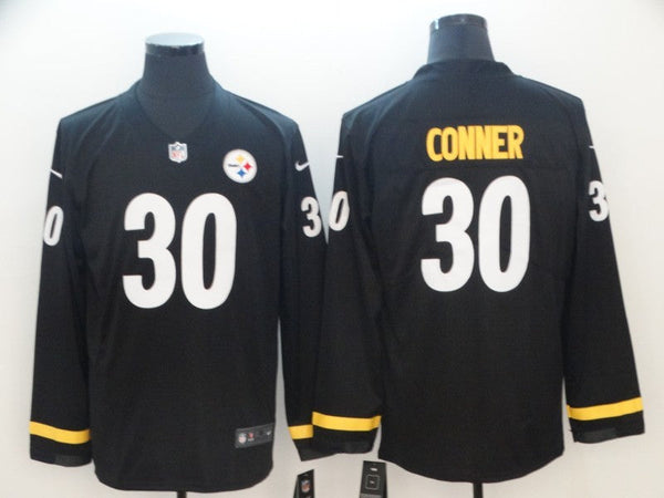 Men's Pittsburgh Steelers James Conner #30 Black Authentic Game Jersey