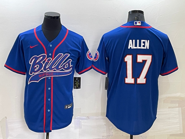 Men's Buffalo Bills Josh Allen #17 Royal Game Jersey Joint Edition