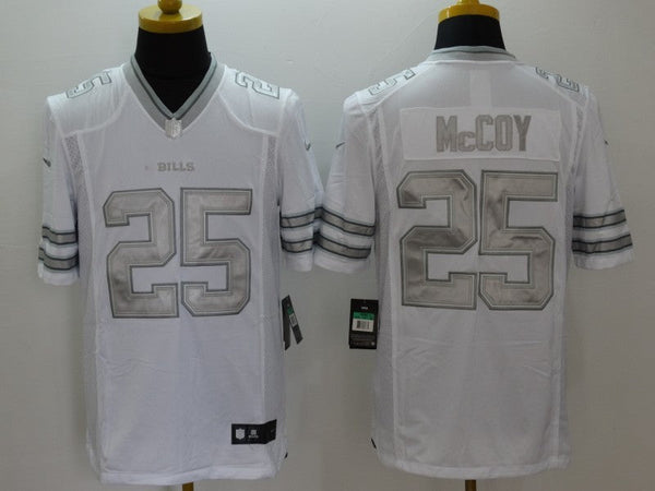 Men's Buffalo Bills LeSean McCoy #25 White Game Player Jersey