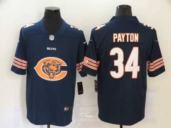 Men's Chicago Bears Walter Payton #34 Navy Game Jersey City Edition