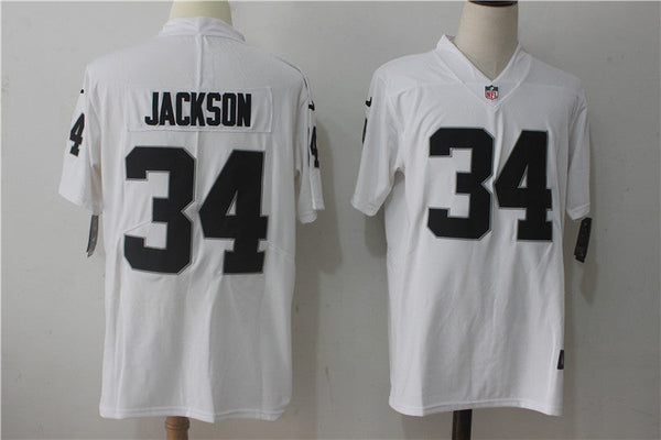 Men's Las Vegas Raiders Bo Jackson #34 White Game Jersey