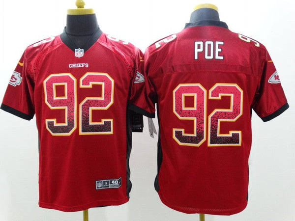 Men's Kansas City Chiefs Dontari Poe #92 Red Game Jersey