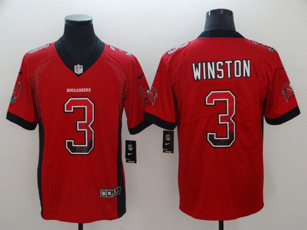 Men's Tampa Bay Buccaneers Jameis Winston #3 Red Game Player Jersey