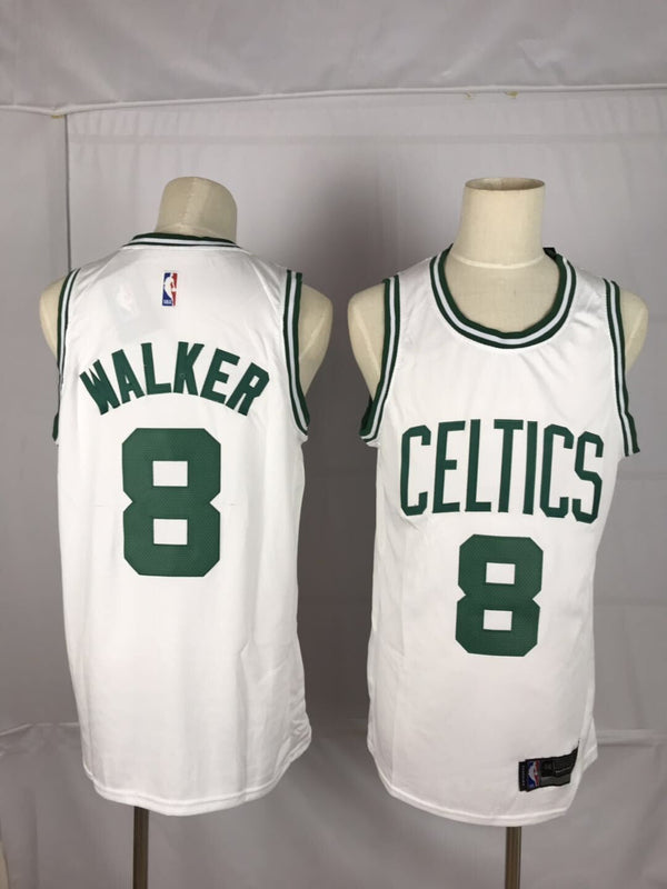 Men's Boston Celtics Kemba Walker #8 NBA White Game Jersey