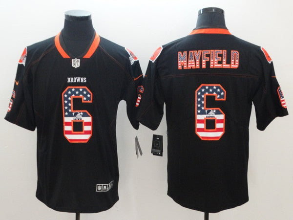 Men's Cleveland Browns Baker Mayfield Black Player Legend Jersey