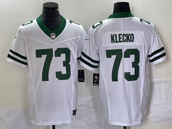 Men's New York Jets Joe Klecko #73 White Legacy Vapor F.U.S.E. Limited Jersey