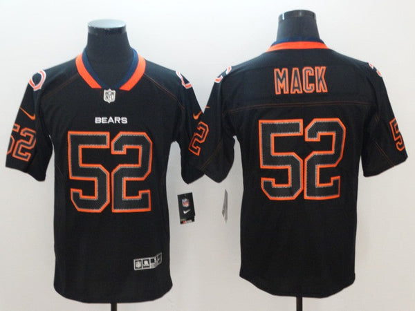 Men's Chicago Bears Khalil Mack #52 Black Game Player Jersey