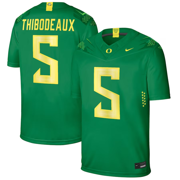 Men's Oregon Ducks Kayvon Thibodeaux #5 Green Player Game Jersey