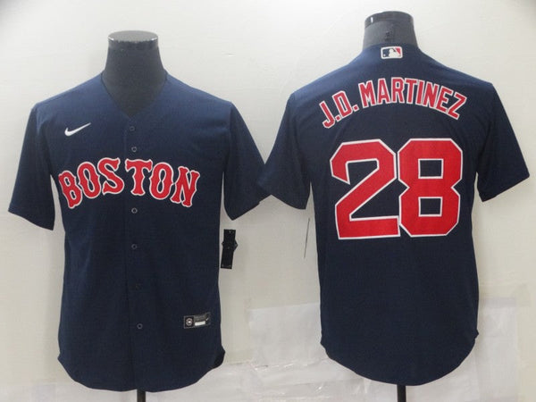 Men's Boston Red Sox J.D. Martinez #28 Navy Replica Baseball Jersey