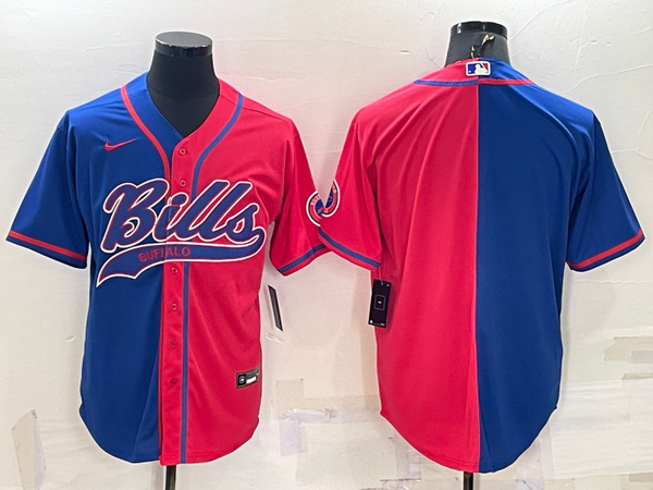 Men's Buffalo Bills Royal/Red Blank Jersey