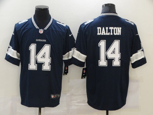 Men's Dallas Cowboys Andy Dalton #14 Navy Game Player Jersey