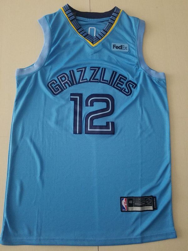 Men's Memphis Grizzlies Ja Morant #12 Blue Replica Fast Break Jersey