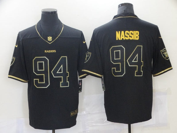 Men's Las Vegas Raiders Carl Nassib #94 Black Game Player Jersey