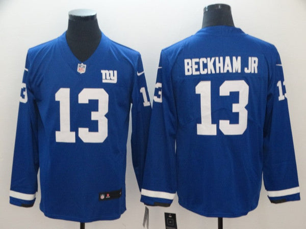 Men's New York Giants Odell Beckham Jr. #13 Blue Player Game Jersey