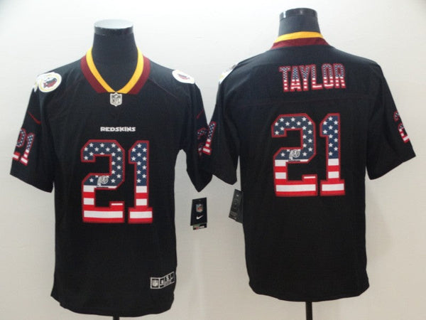 Men's Washington Redskins Sean Taylor #21 Black Authentic Game Jersey