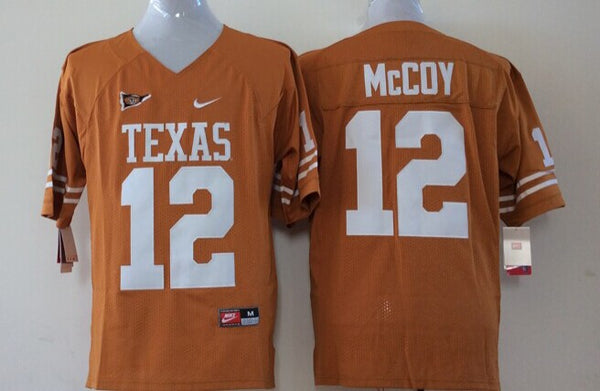 Men's Texas Longhorns Colt McCoy #12 orange Replica Team Jersey