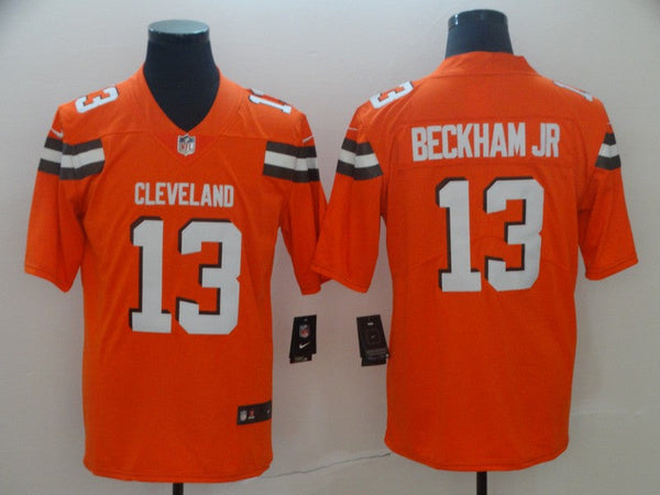 Men's Cleveland Browns Odell Beckham Jr. Orange Game Jersey