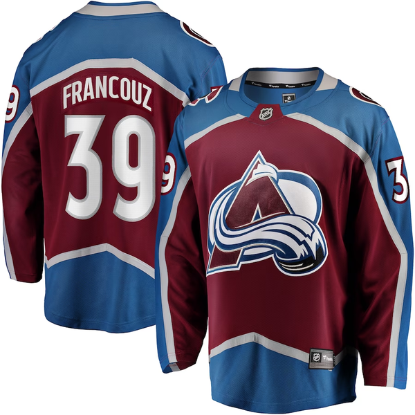 Men's Colorado Avalanche Pavel Francouz #39 Burgundy Breakaway Player Jersey