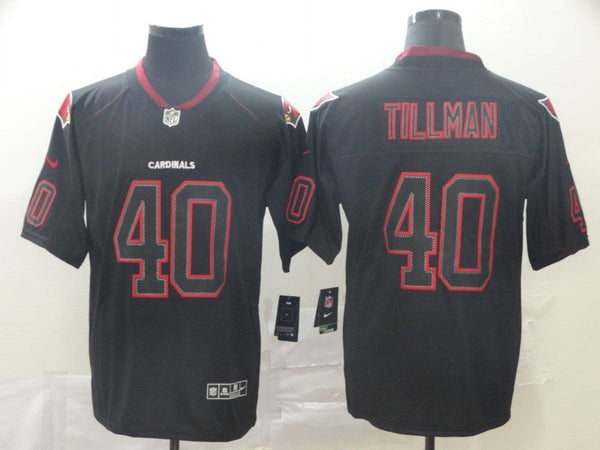 Men's Arizona Cardinals Pat Tillman #40 Black Alternate Game Jersey