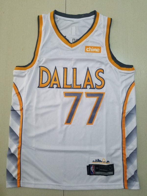 Men's Dallas Mavericks Luka Doncic White 2020/21 Swingman Jersey - City Edition