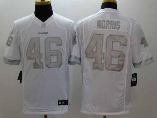 Men's Washington Redskins Alfred Morris #46 White Game Jersey