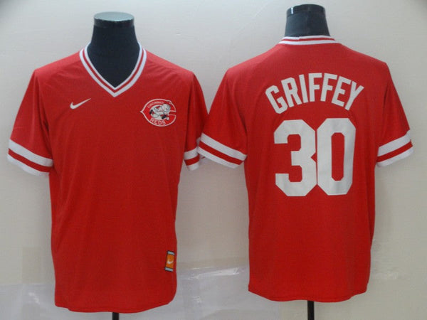 Men's Cincinnati Reds Ken Griffey Jr. #30 Red Authentic Game Jersey