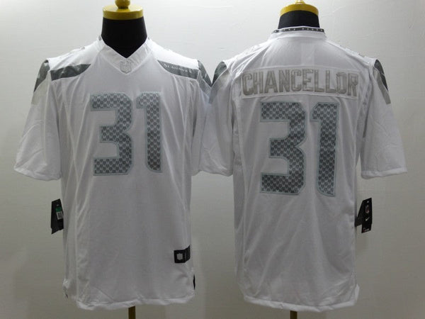 Men's Seattle Seahawks Kam Chancellor #31 White Game Jersey