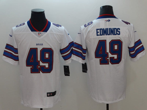 Men's Buffalo Bills Tremaine Edmunds #49 White Game Player Jersey