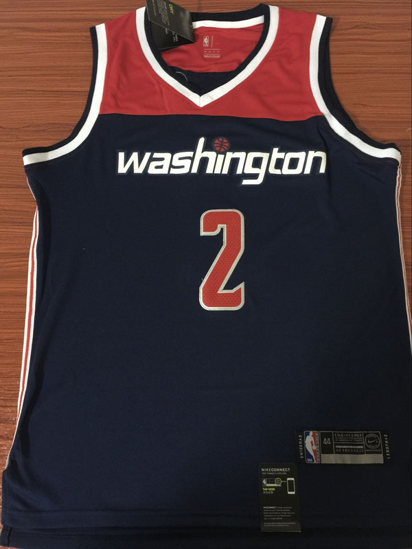 Men's Washington Wizards John Wall #2 NBA Dark Blue Swingman Jersey