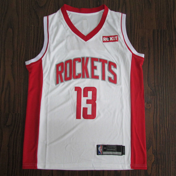 Men's Houston Rockets James Harden #13 NBA White Player Replica Jersey