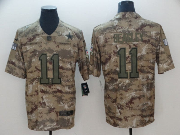 Men's Dallas Cowboys Cole Beasley #11 Camouflage Game Jersey