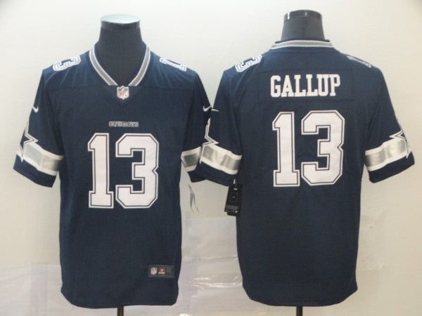 Men's Dallas Cowboys Michael Gallup #13 Navy Game Player Jersey