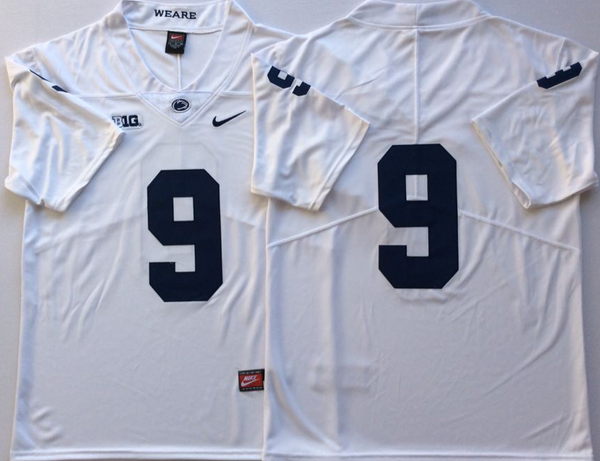 Men's Penn State Nittany Lions Trace McSorley #9 White Team Player Game Jersey