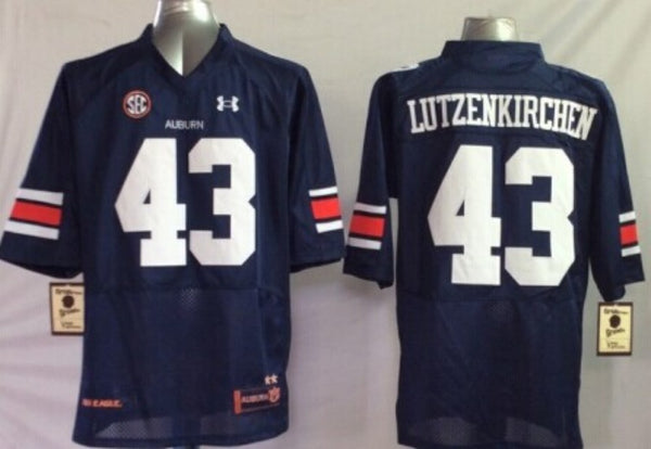 Men's Auburn Tigers Philip Lutzenkirchen #43 Navy Player Game Jersey