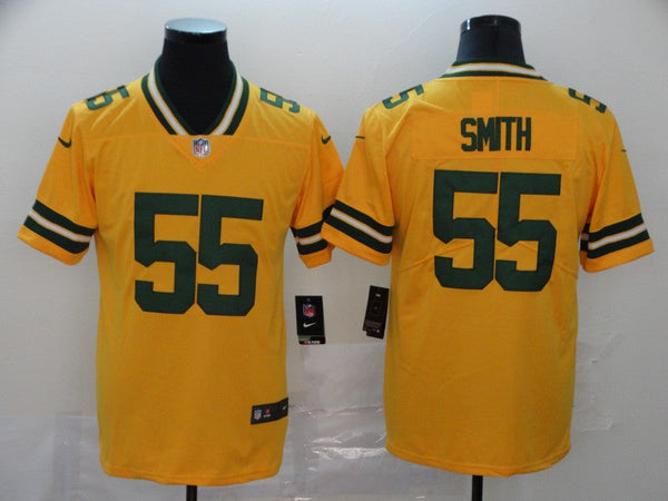 Men's Green Bay Packers Za'Darius Smith #55 Yellow Inverted Legend Jersey