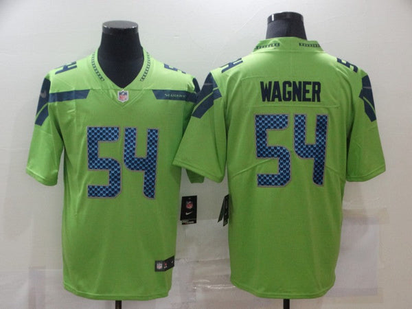 Men's Seattle Seahawks Bobby Wagner #54 Green Game Jersey