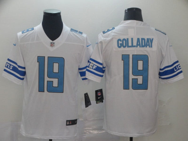 Men's Detroit Lions Kenny Golladay #19 White Game Jersey