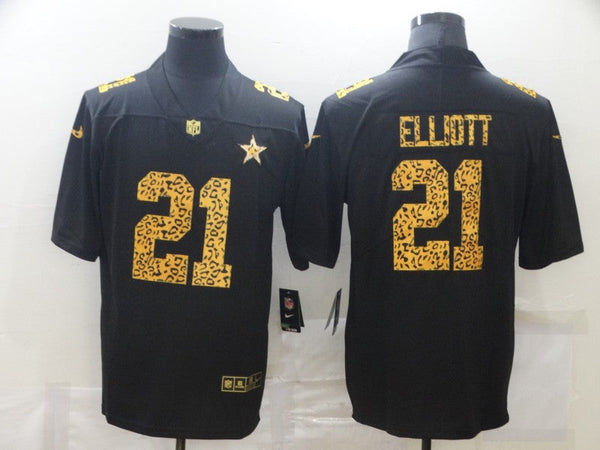 Men's Dallas Cowboys Ezekiel Elliott #21 Black Game Jersey