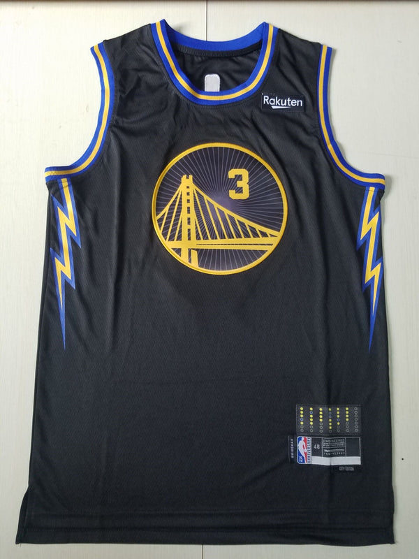 Men's Golden State Warriors Jordan Poole #3 City Edition Black Classic Jersey