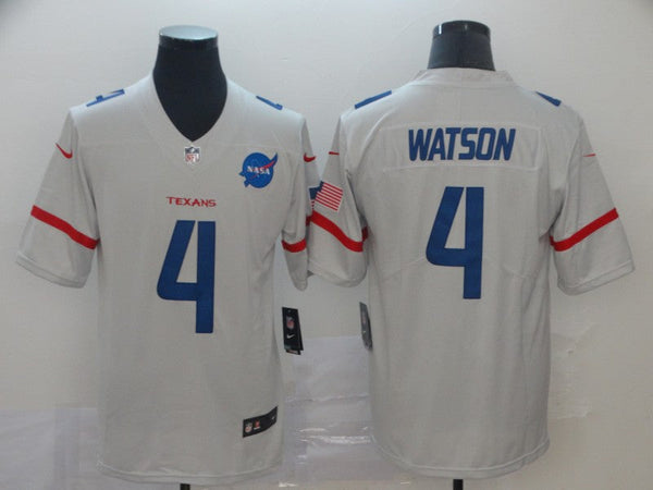 Men's Houston Texans Deshaun Watson #4 White City Edition Game Jersey