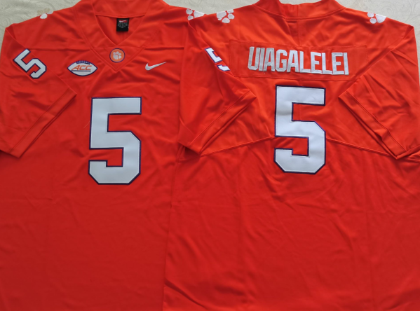 Men's Clemson Tigers D.J. Uiagalelei #5 Orange Game Jersey