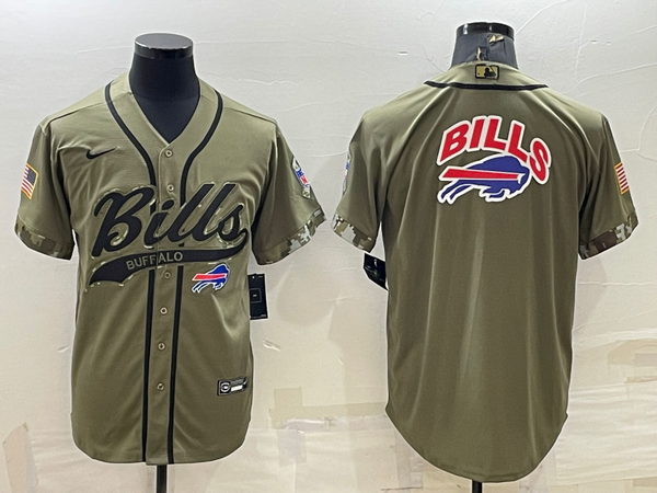 Men's Buffalo Bills Olive 2022 Salute To Service Limited Jersey