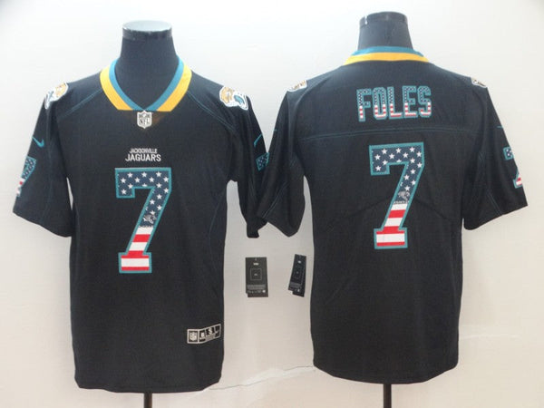 Men's Jacksonville Jaguars Nick Foles #7 Black Player Game Jersey