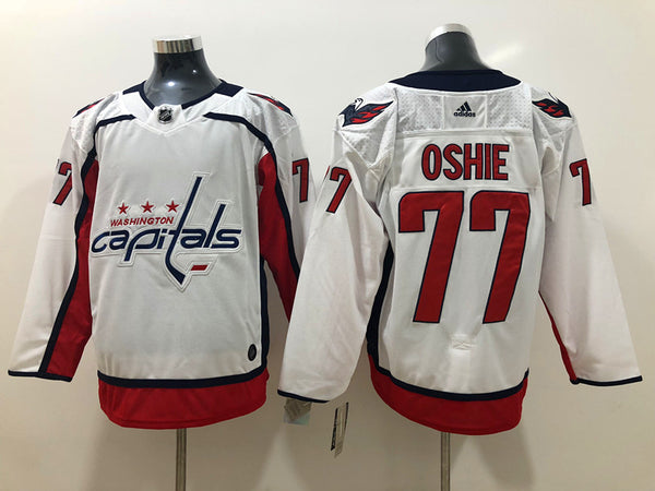 Men's Washington Capitals TJ Oshie #77 White Home Breakaway Player Jersey