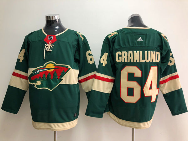 Men's Minnesota Wild Mikael Granlund #64 Green Home Breakaway Player Jersey