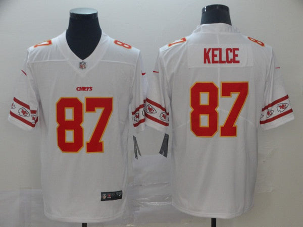 Men's Kansas City Chiefs Travis Kelce White  Player Jersey