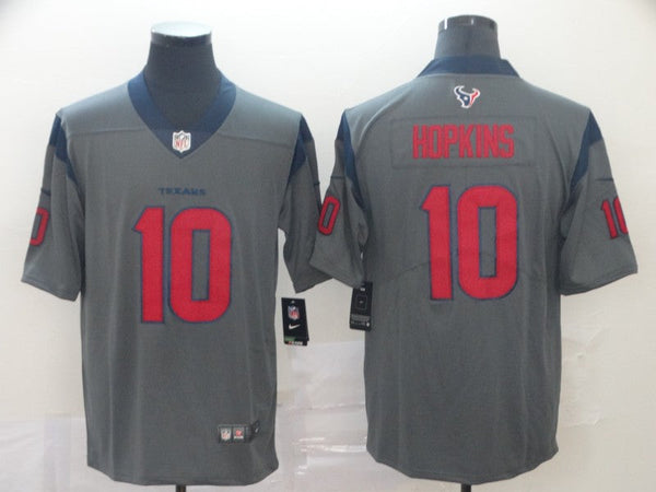 Men's Houston Texans DeAndre Hopkins #10 Gray Inverted Legend Jersey